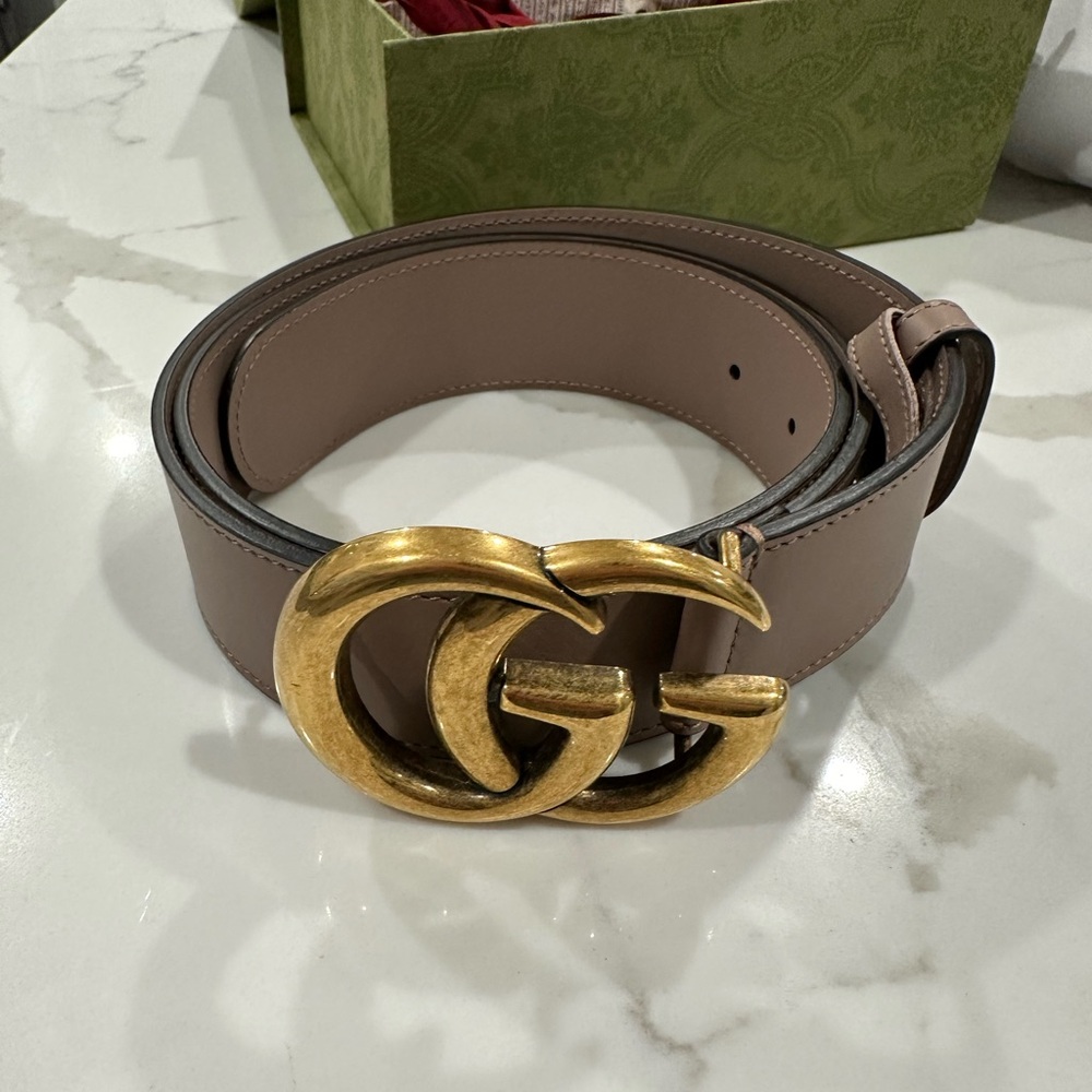 Gucci Marmont GG women’s belt in taupe size 95